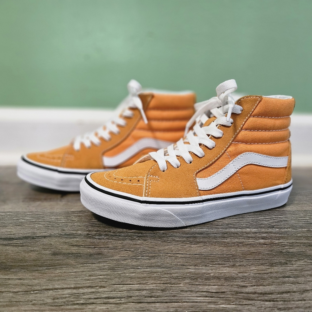 Vans Sk8-Hi - Kids 4.5 - Desert Sun - Orange Hi tops - Picture 12 of 15
